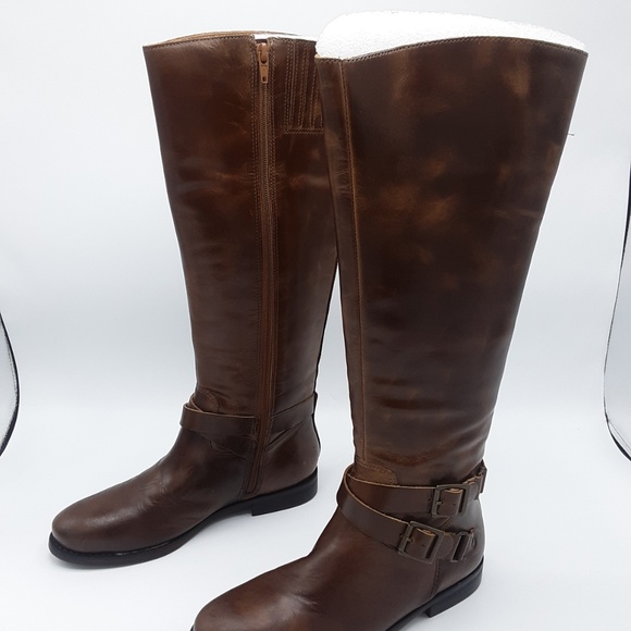 Matisse Britain Brown Leather Riding Boots - Picture 4 of 7